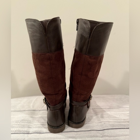 PLACE girls Brown Leather Knee-High Boots/size 2 - Picture 5 of 7